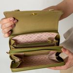 Bolsa Tiracolo Verde Pistache Couro Pequena Érica
