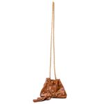 Bolsa Tiracolo Caramelo Couro Pequena Luiza