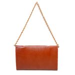 Bolsa Tiracolo Conhaque Couro Pequena