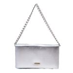 Bolsa Tiracolo Prata Couro Pequena