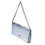 Bolsa Tiracolo Prata Couro Pequena