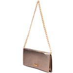 Bolsa Tiracolo Prata Velho Couro Pequena