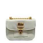Bolsa Off White Tiracolo Laisa Couro
