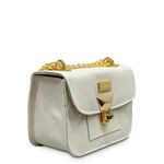 Bolsa Off White Tiracolo Laisa Couro