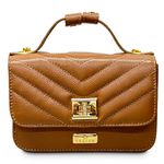 Bolsa Tiracolo Caramelo Débora Couro Pequena