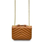 Bolsa Tiracolo Caramelo Débora Couro Pequena