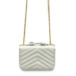 Bolsa Tiracolo Off White Débora Couro Pequena