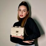 Bolsa Tiracolo Off White Débora Couro Pequena