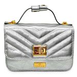 Bolsa Tiracolo Prata Débora Couro Pequena