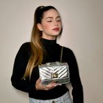 Bolsa Tiracolo Prata Débora Couro Pequena