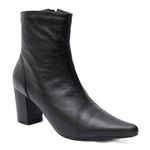 Bota Feminina Preta Couro Beatriz Cano Curto