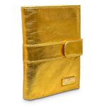 Carteira Feminina Dourada Couro