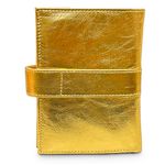 Carteira Feminina Dourada Couro