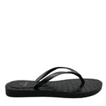 Chinelo de Dedo Preto Flop Palmilha Croco