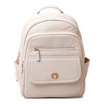 Mochila Feminina Off White Couro