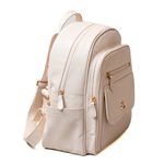 Mochila Feminina Off White Couro