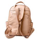Mochila Feminina Bege Couro