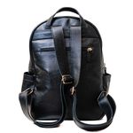 Mochila Feminina Preta Couro