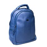 Mochila Masculina Azul Marinho Couro