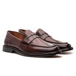 Mocassim Masculino Alfe Semi Acabado Mahogany Samello