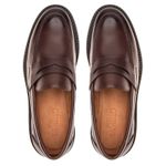 Mocassim Masculino Alfe Semi Acabado Mahogany Samello