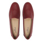  Mocassim Feminino Mood Bolonha Vermelho Samello