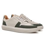Sapatênis Masculino Oslo Floater OfF White Nobuck Verde Militar Samello