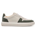 Sapatênis Masculino Oslo Floater OfF White Nobuck Verde Militar Samello