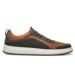Sapatênis Masculino Zepellin Nobuck Verde Militar/Nylon Bege Samello