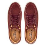 Sapatênis Feminino Vannees Bordô/Confort Taupe Samello