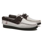 Deckshoes Still Nobuck Soft Off White Café Samello