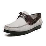 Deckshoes Still Nobuck Soft Off White Café Samello