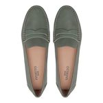  Mocassim Feminino Mood1 Atenas Verde Esmeralda Samello