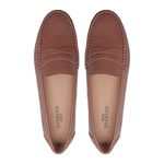  Mocassim Feminino Mood1 Bolonha Camel Samello