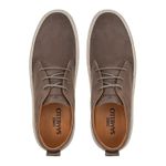 Bota Casual Masculino Peron Nobuck Cinza Samello