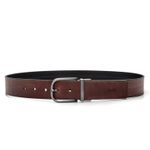 Cinto Dupla Face Masculino Dancalf Preto/Naturale Castanho Samello
