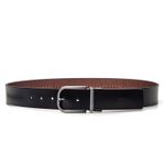 Cinto Dupla Face Masculino Dancalf Preto/Naturale Castanho Samello