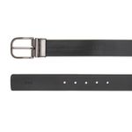 Cinto Dupla Face Masculino Dancalf Preto/Naturale Castanho Samello