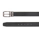 Cinto Dupla Face Masculino Dancalf Preto/Floater Brown Samello