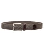 Cinto Masculino Elástico Trançado Café/Soleta Trançada Samello