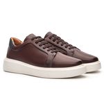 Sapatênis Masculino Sabino Semi Acabado Mahogany/Marinho Samello