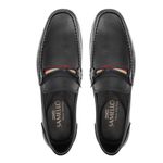 Mocassim Loafer Masculino Compass Preto Samello