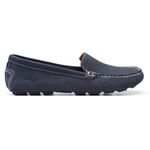 Mocassim Feminino Maria Nobuck Azul Samello