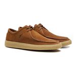 Sapato Casual Masculino Nobuck Marrom Samello 