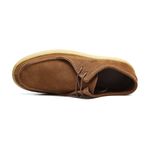 Sapato Casual Masculino Nobuck Marrom Samello 