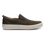 Tenis Casual Masculino Verde-Musgo Camurça Samello