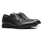 Sapato Masculino Casual Oxford Elevator Coupe Preto Samello 