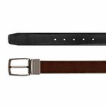 Cinto Dupla Face Masculino Dancalf Preto / Dancalf Mouro Samello