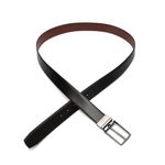 Cinto Dupla Face Masculino Pelica Preto Dancalf Bronze Samello