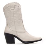 Bota Sândalo Feminina Texana Off White